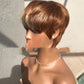 Short Hair Wigs, Brown Highlights, Golden Hair