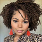 Women's Short Curly Hair Is Divided Into Synthetic Wigs