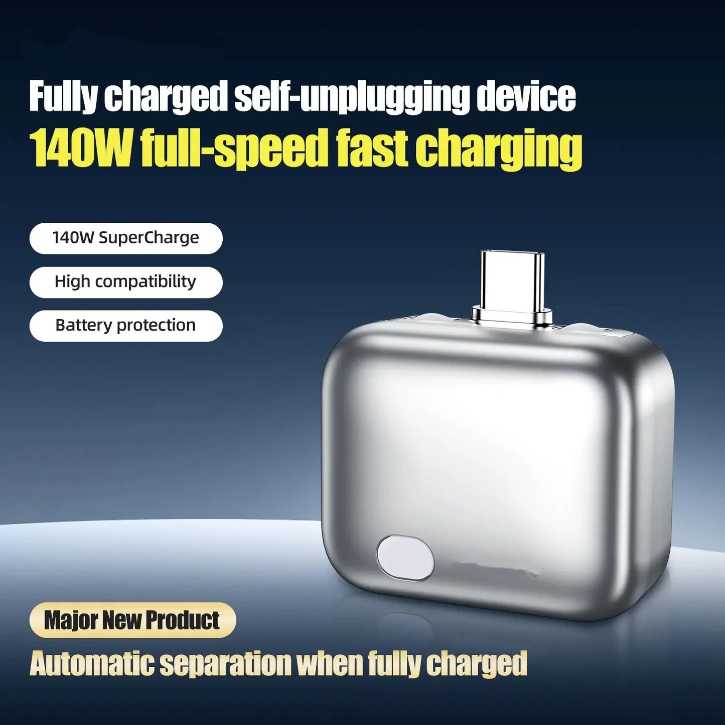 Type-C 140W Physical-Disconnect Battery Guard Anti-Overcharge Protection