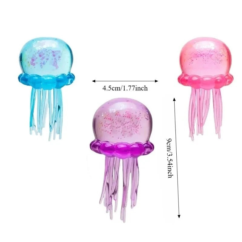 Jellyfish Maltose Squishy Toy Soft Squeeze Cute Jelly Fish Anti Stress Relief Relax Fidget Ball Fun Toy for Friends Gifts